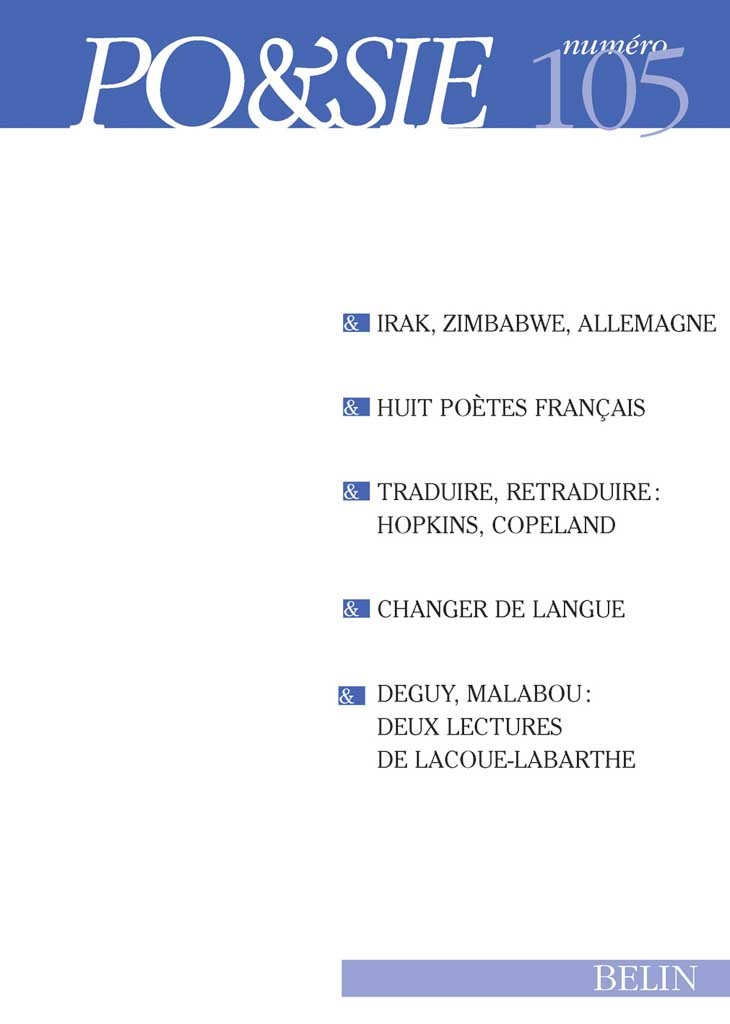 Poésie n°105