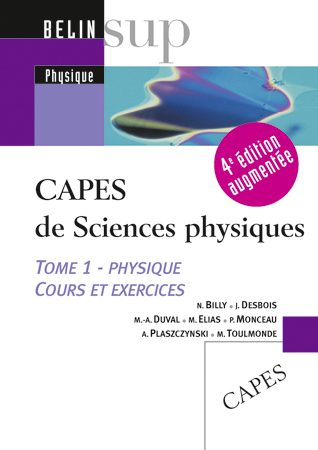 CAPES de sciences physiques T.1 physique