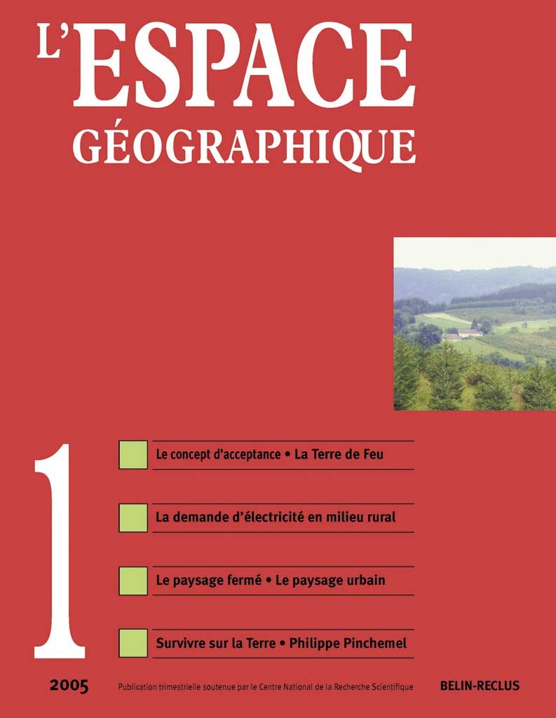 L'espace géographique -  N°1
