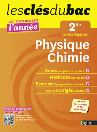 cles du bac tte l'annee phys-chim 2de