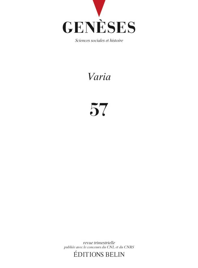 Genèses n°57