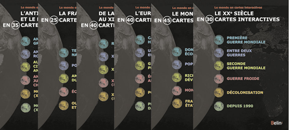 pack 6 cdrom cartes interactives