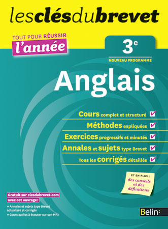 cles du brevet toute l'annee anglais 3e