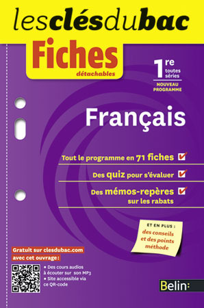 CLES DU BAC FICHES FRANCAIS 1RE
