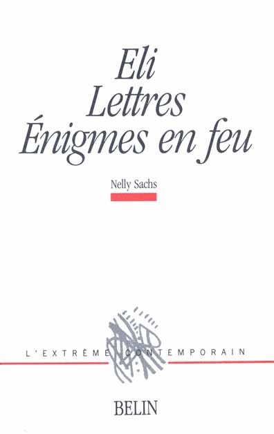 Eli, Lettres, Enigmes en feu