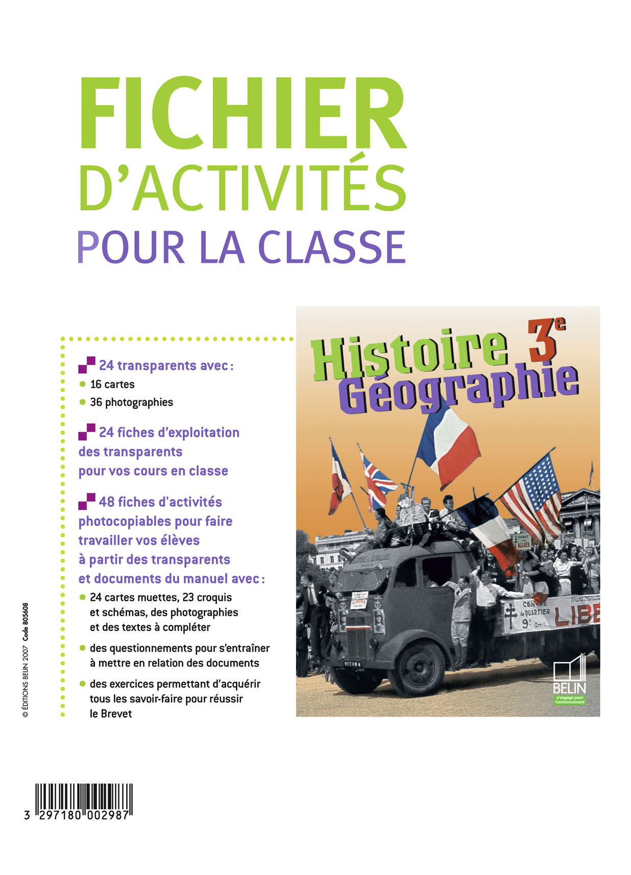 Histoire Géographie 3e 2007