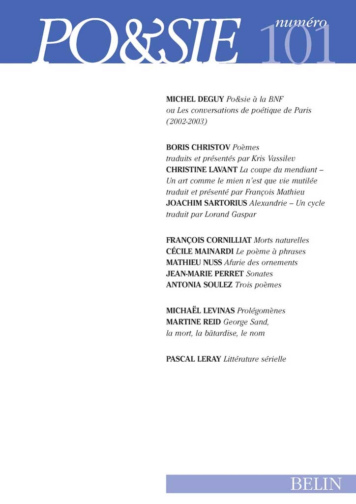 Poésie n°101