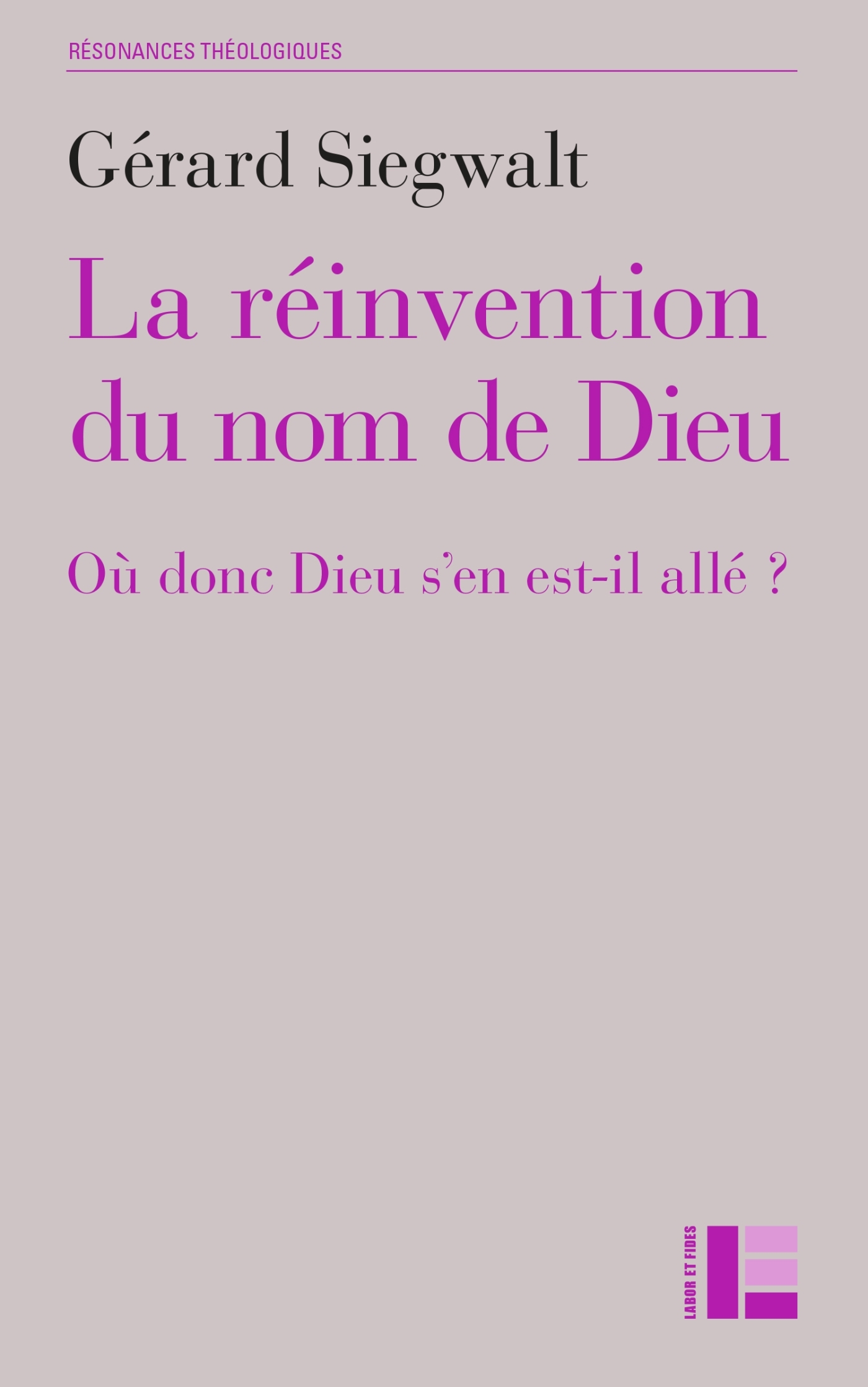 La réinvention du nom de Dieu