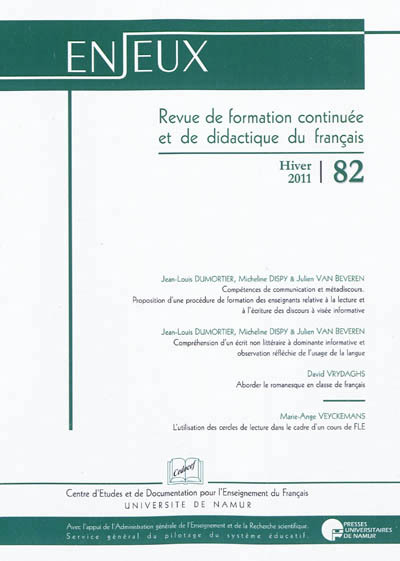 ENJEUX 82. HIVER 2011