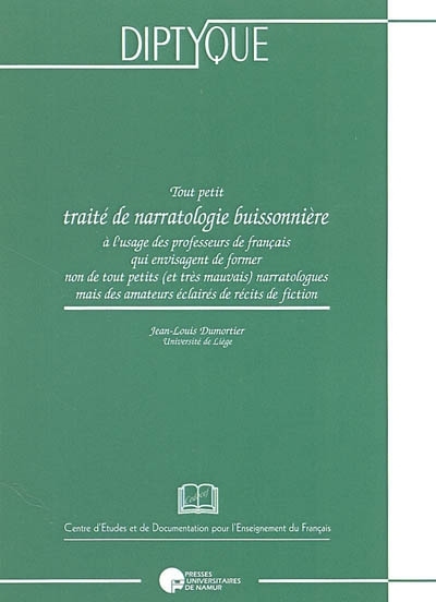 TOUT PETIT TRAITE DE NARRATOLOGIE BUISSONNIERE