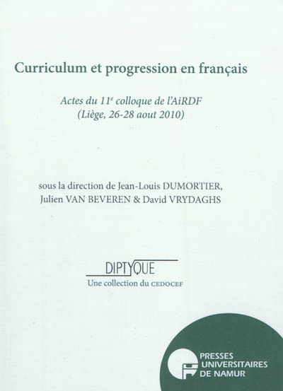 CURRICULUM ET PROGRESSION EN FRANCAIS