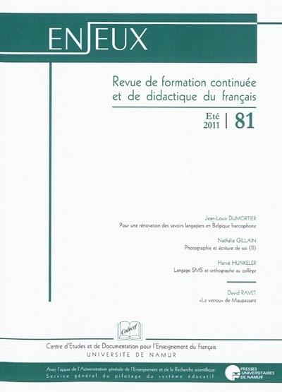 ENJEUX 81 - ETE 2011