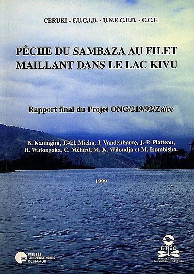 PECHE DU SAMBAZA AU FILET MAILLANT DANS LE LAC KIVU