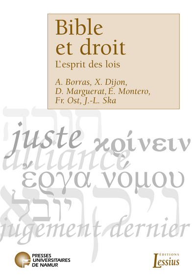 BIBLE ET DROIT - L'ESPRIT DES LOIS