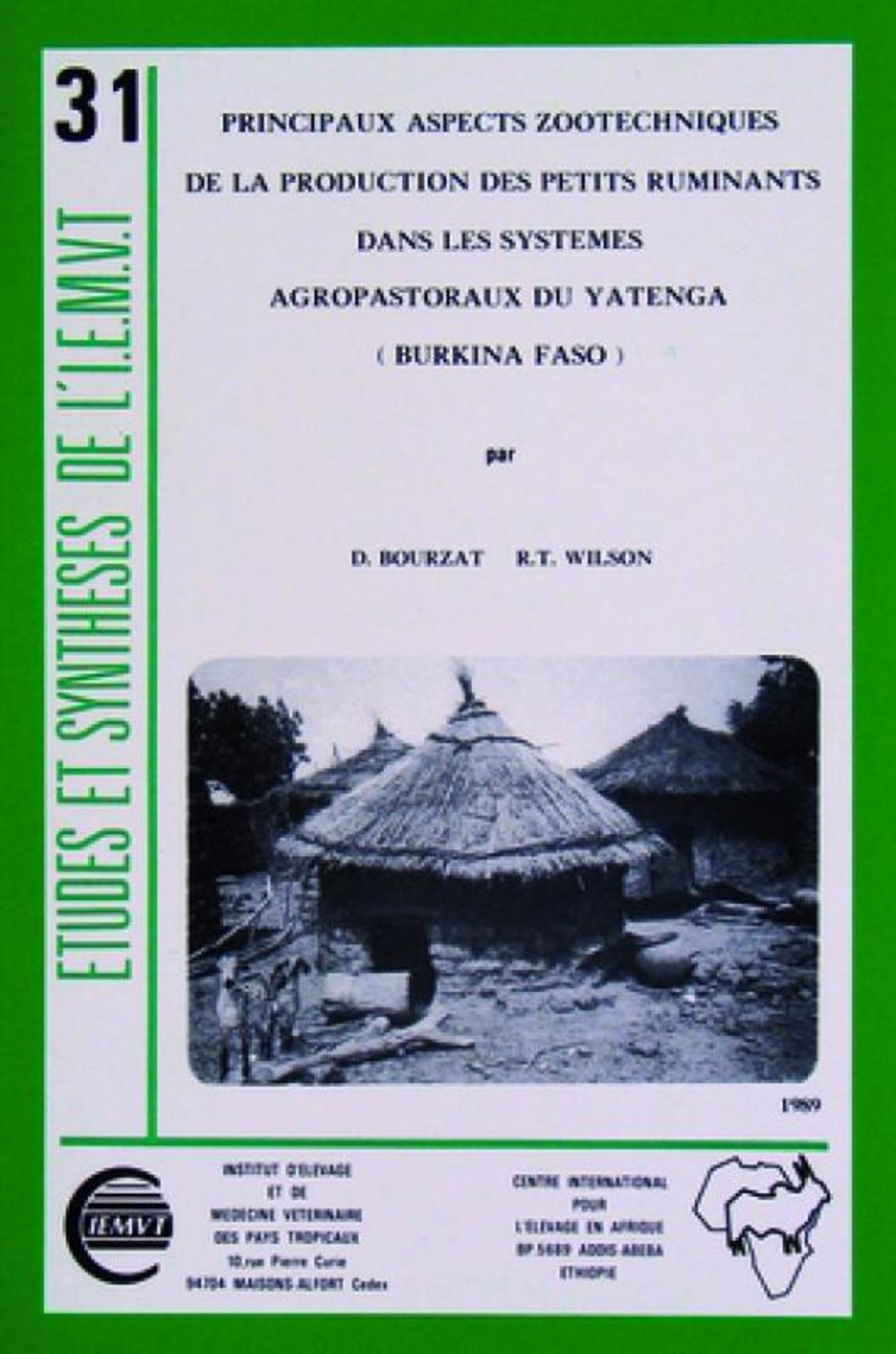 Principaux aspects zootechniques de la production des petits ruminants dans les systèmes agropastoraux du Yatenga (burkina faso)