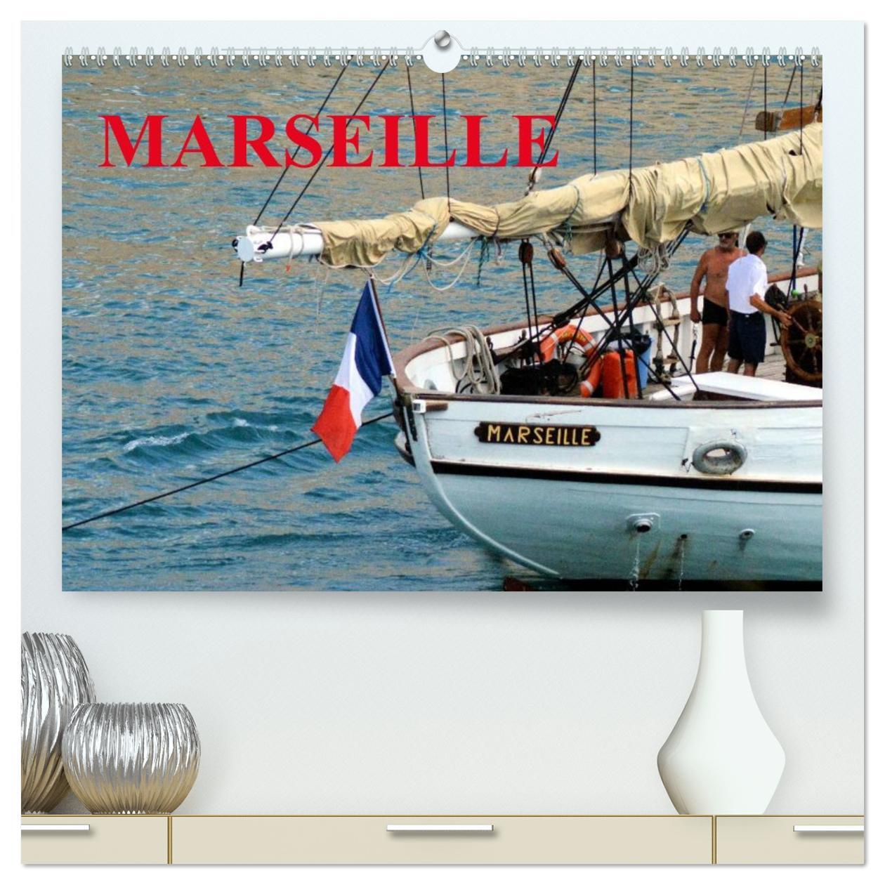 MARSEILLE  (Calendrier mural 2026 DIN A2 vertical) calendrier de bureau