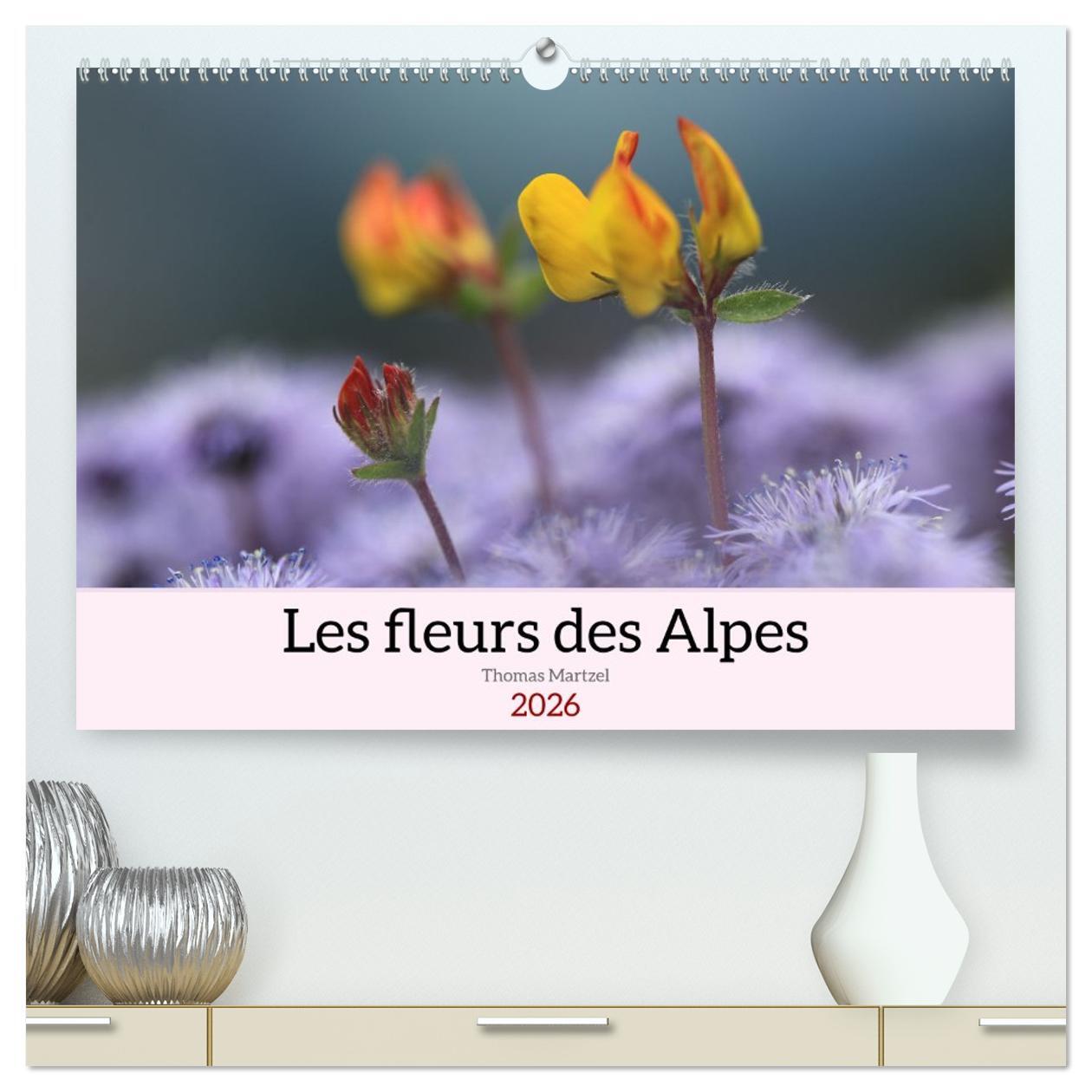 Les fleurs des Alpes  (Calendrier mural 2026 DIN A2 vertical) calendrier de bureau