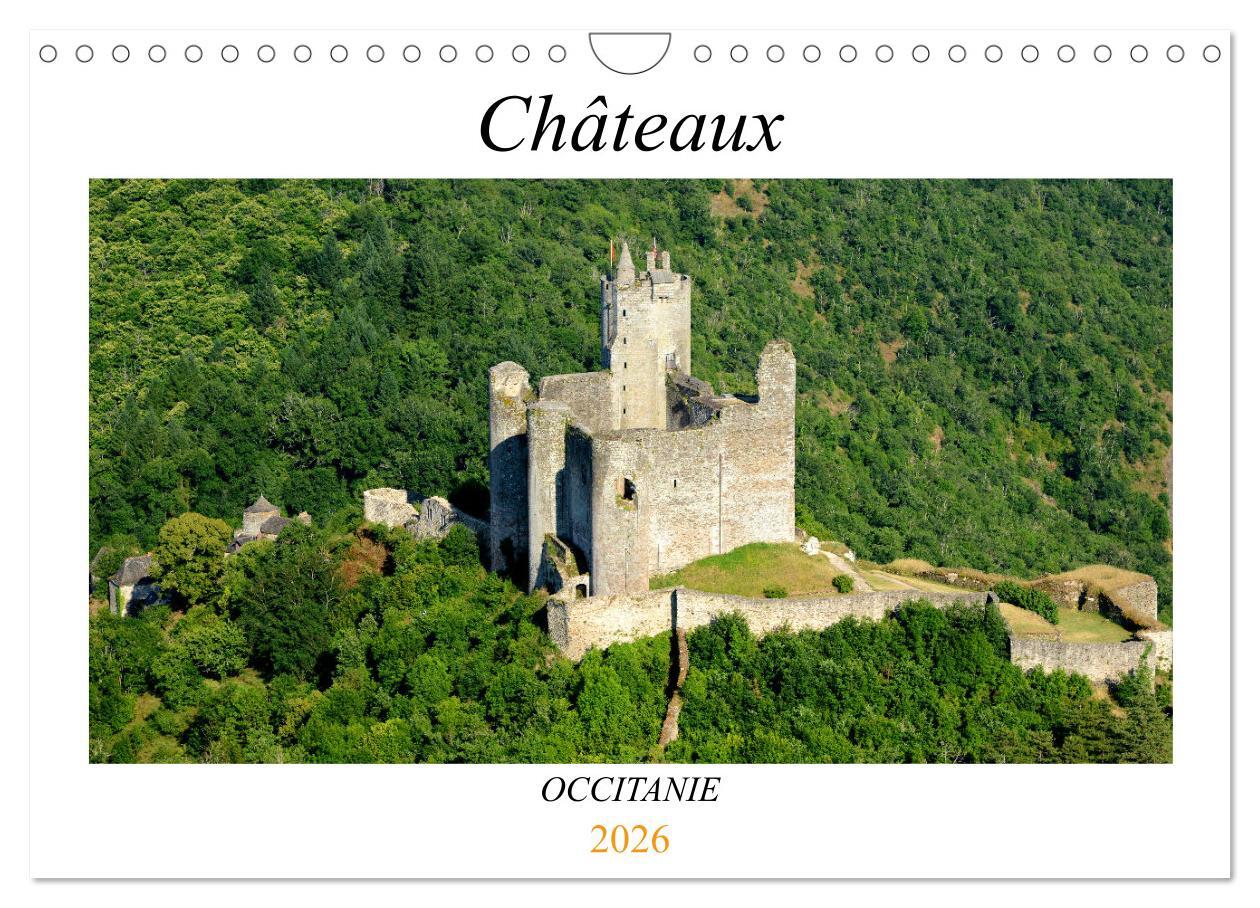 Châteaux OCCITANIE (Calendrier mural 2026 DIN A4 vertical), CALVENDO calendrier mensuel