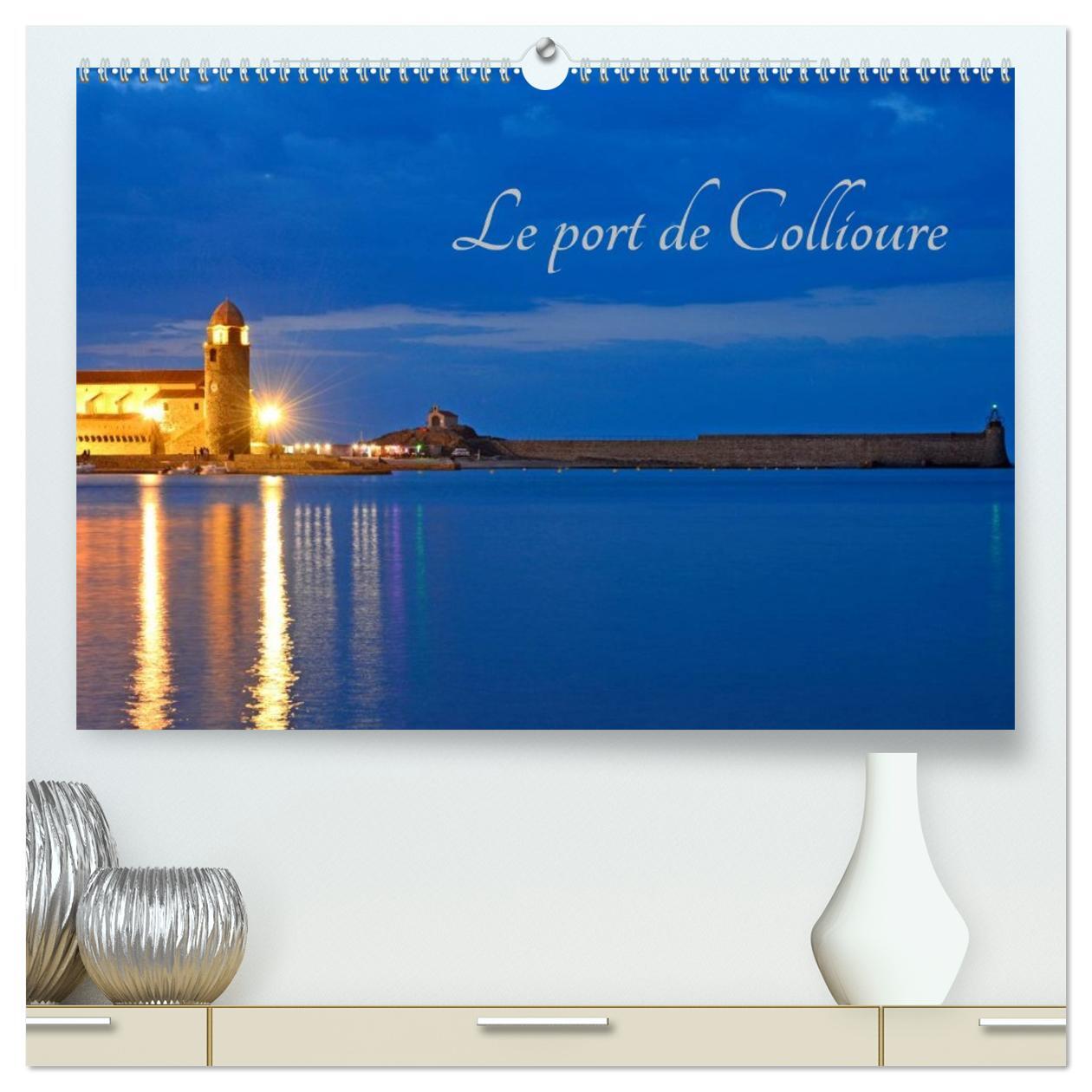 Le port de Collioure  (Calendrier mural 2026 DIN A2 vertical) calendrier de bureau