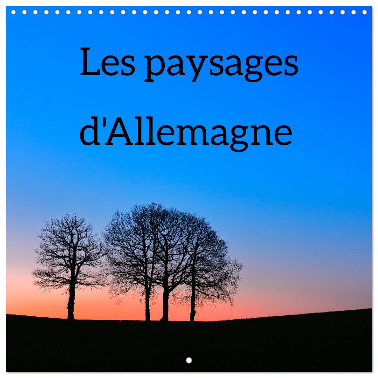 Les paysages d'Allemagne (Calendrier mural carré 2026 30x30 cm) Calendrier double avec une page pour vos prises de notes
