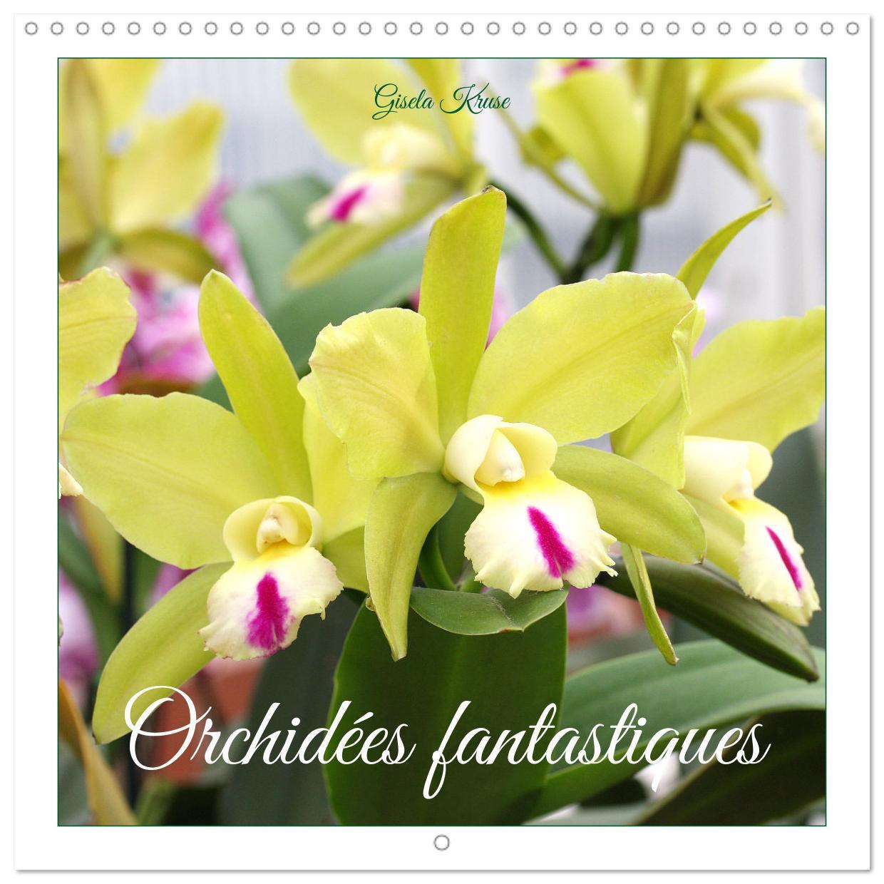 Orchidées fantastiques (Calendrier mural carré 2026 30x30 cm) Calendrier double avec une page pour vos prises de notes