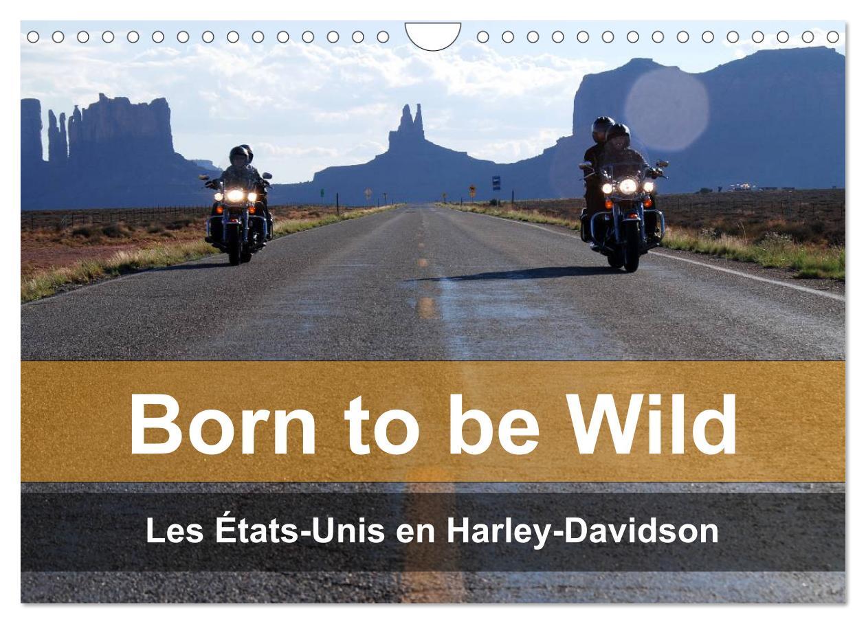 Born to be wild - Les États-Unis en Harley-Davidson (Calendrier mural 2026 DIN A4 vertical), CALVENDO calendrier mensuel