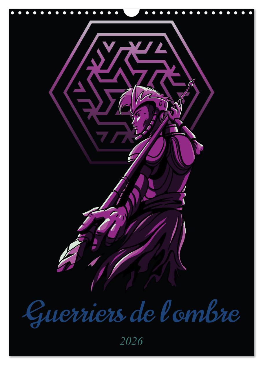 Guerriers de l'ombre (Calendrier mural 2026 DIN A3 horizontal), CALVENDO calendrier mensuel
