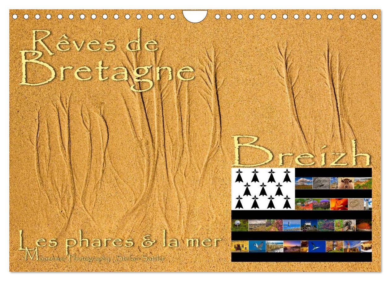 Rêves de Bretagne - Breizh (Calendrier mural 2026 DIN A4 vertical), CALVENDO calendrier mensuel