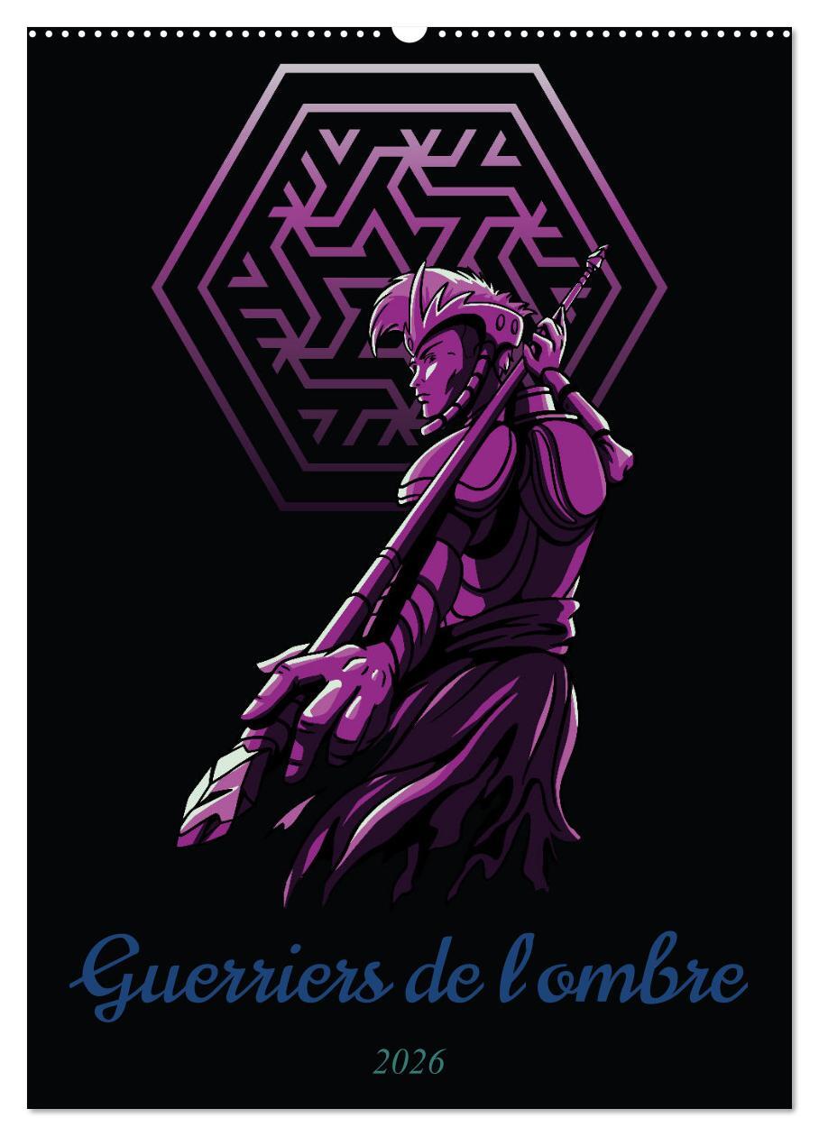 Guerriers de l'ombre (Calendrier mural 2026 DIN A2 horizontal), CALVENDO calendrier mensuel