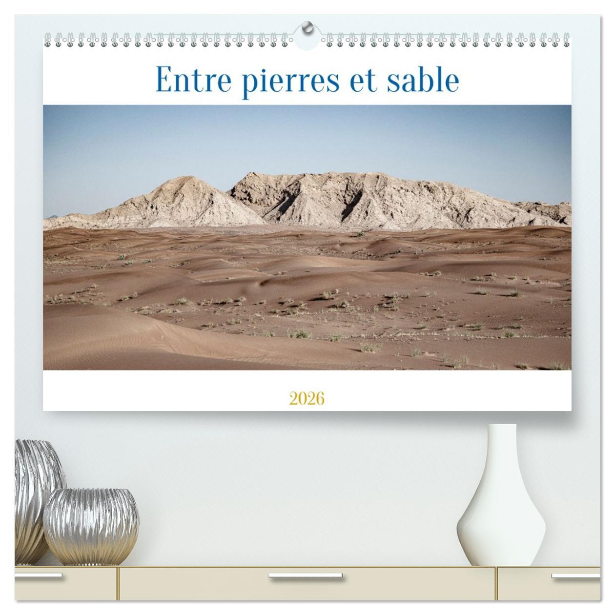 Entre pierres et sable  (Calendrier mural 2026 DIN A2 vertical) calendrier de bureau