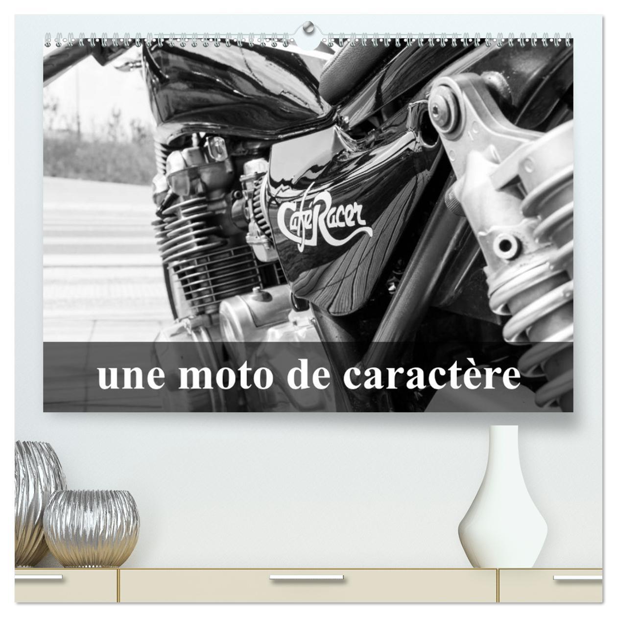Une moto de caractère  (Calendrier mural 2026 DIN A2 vertical) calendrier de bureau