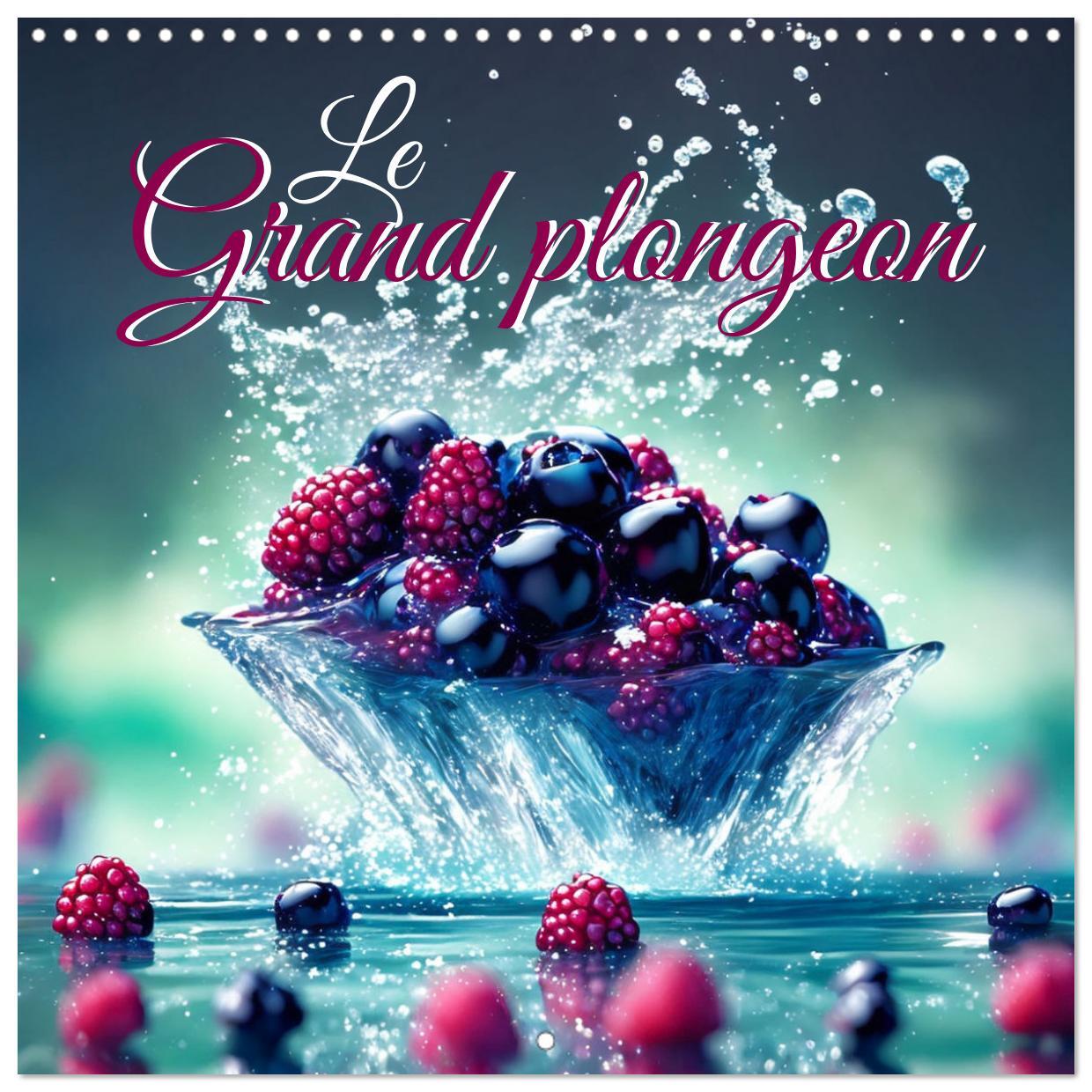 Le grand plongeon (Calendrier mural carré 2026 30x30 cm) Calendrier double avec une page pour vos prises de notes