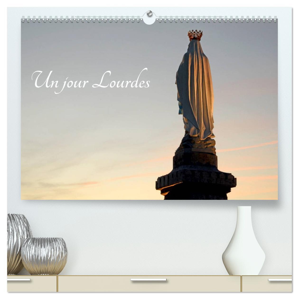 Un jour Lourdes  (Calendrier mural 2026 DIN A2 vertical) calendrier de bureau