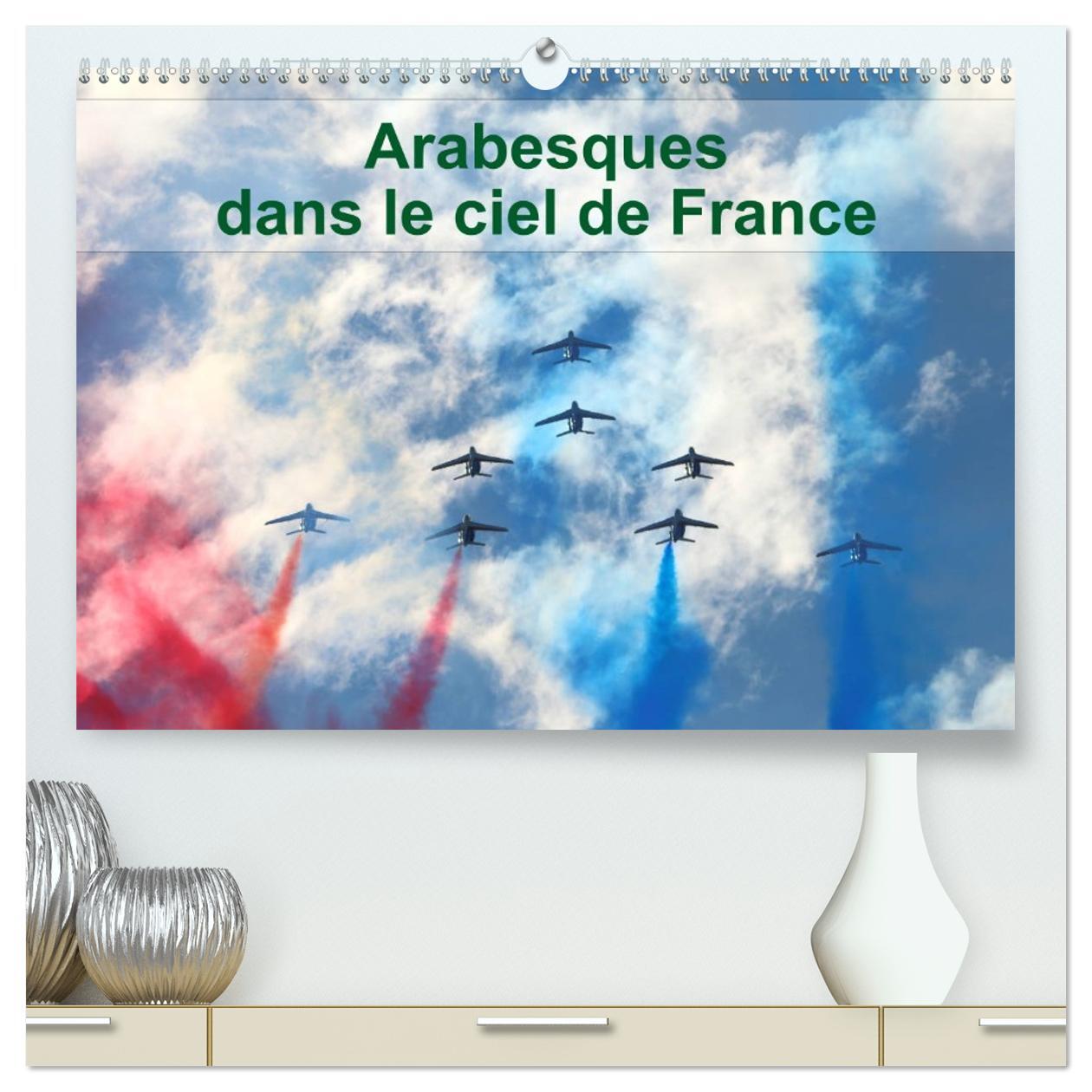 Arabesques dans le ciel de France  (Calendrier mural 2026 DIN A2 vertical) calendrier de bureau