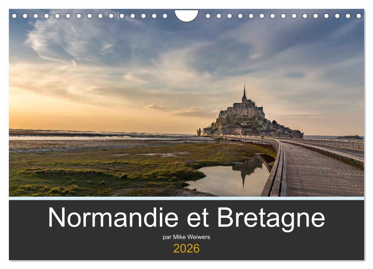 Normandie et Bretagne (Calendrier mural 2026 DIN A4 vertical), CALVENDO calendrier mensuel