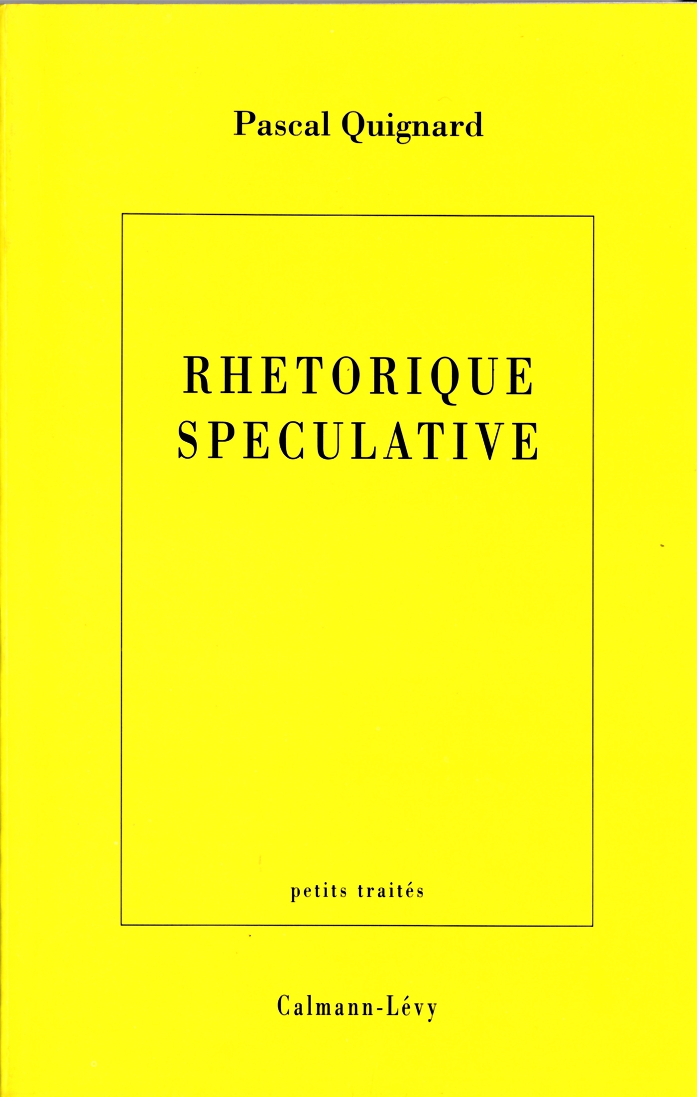 Rhétorique spéculative