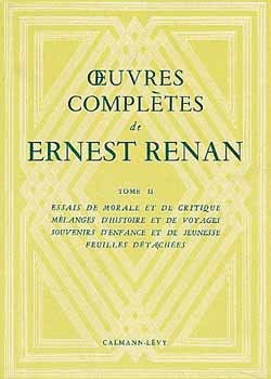 Oeuvres complètes de Ernest Renan - tome II