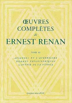 Oeuvres complètes de Ernest Renan -Tome III-