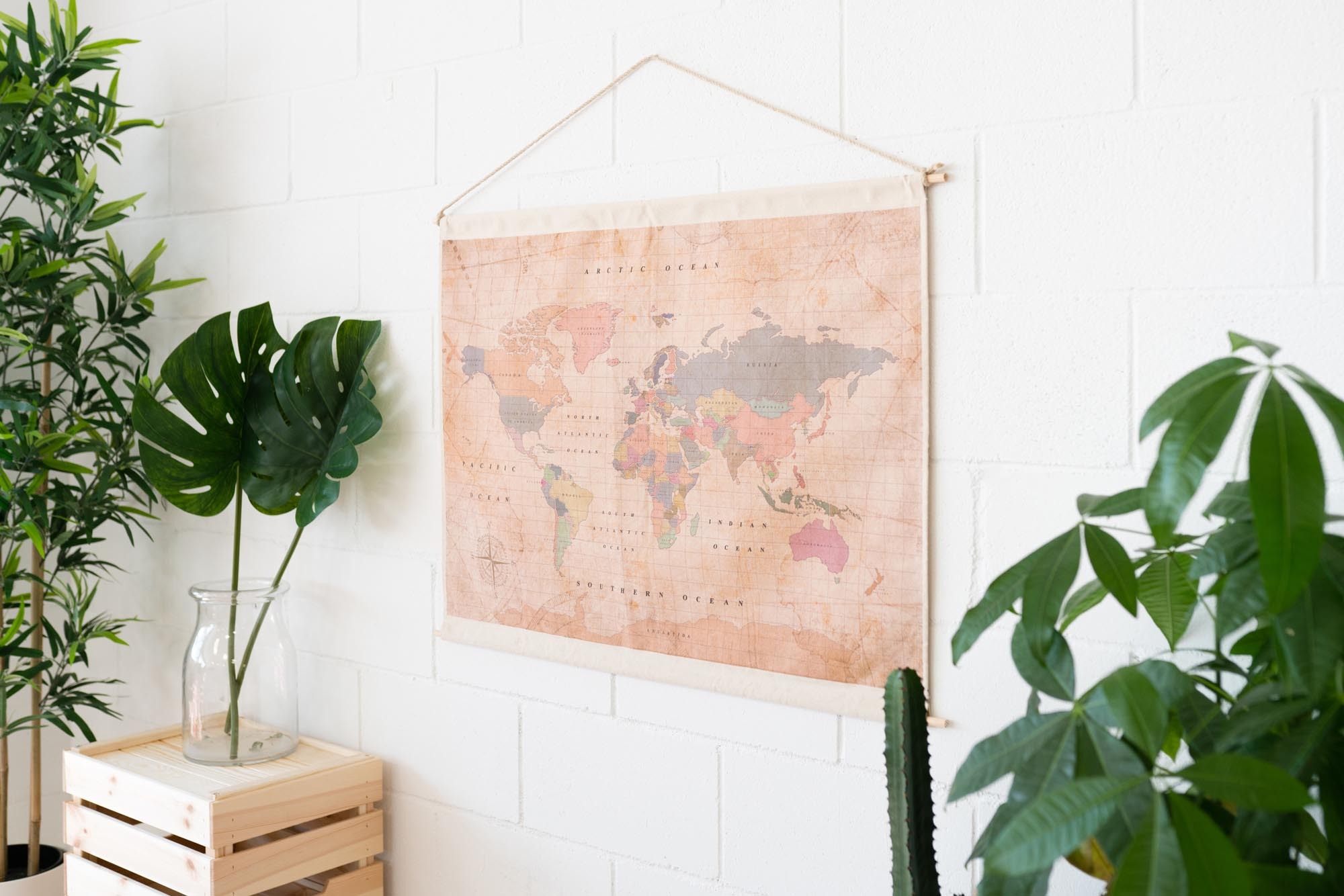 CARTE WOODY COTTON OLD SCHOOL 60 CM X 90 CM