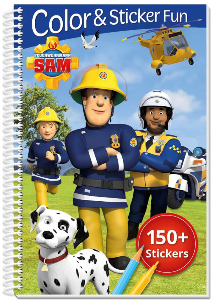 SAM LE POMPIER - 3D LENTICULAR COLOR AND STICKER FUN