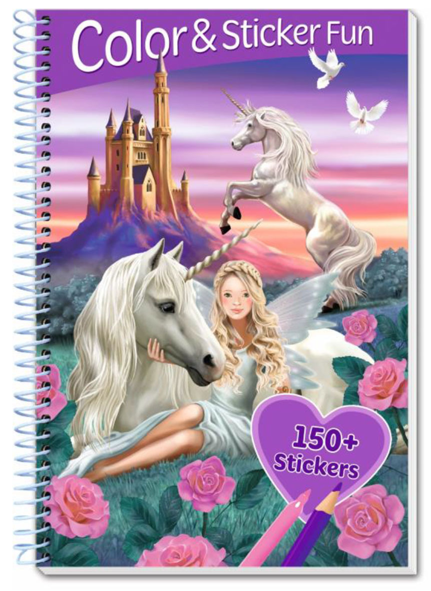 FEES ET LICORNES - 3D LENTICULAR COLOR AND STICKER FUN