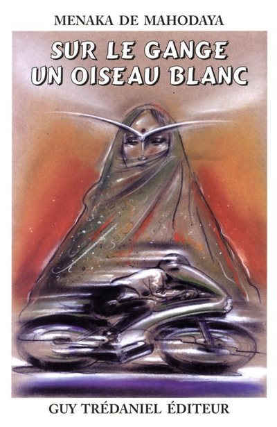 Sur le gange, un oiseau blanc