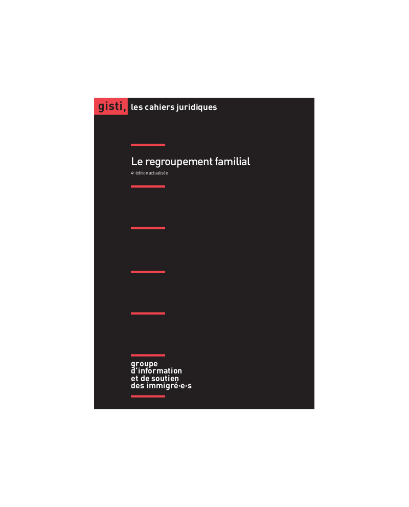 Le regroupement familial, 4e édition