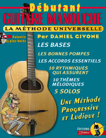 DÉBUTANT GUITARE MANOUCHE LIVRE + CD