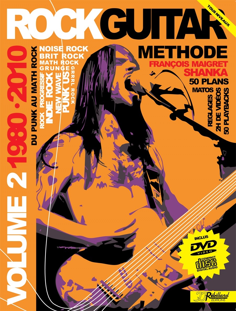 ROCK GUITAR VOL 2 LIVRE + CD + DVD