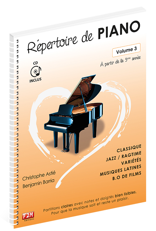 REPERTOIRE DE PIANO VOL 3 + CD
