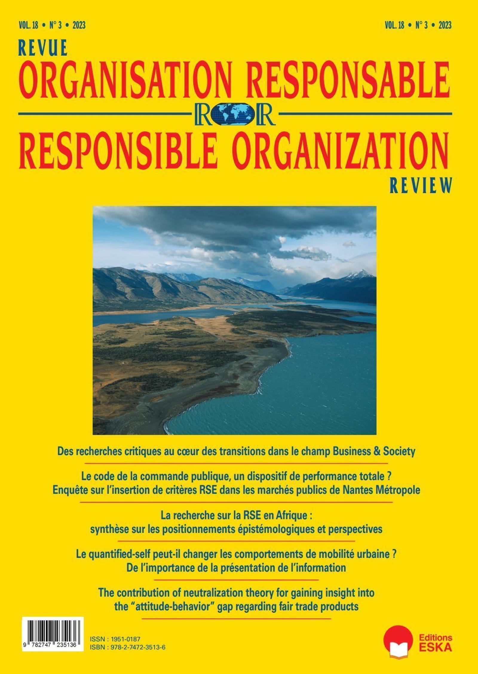 Revue de l'Organisation Responsable 3-2023