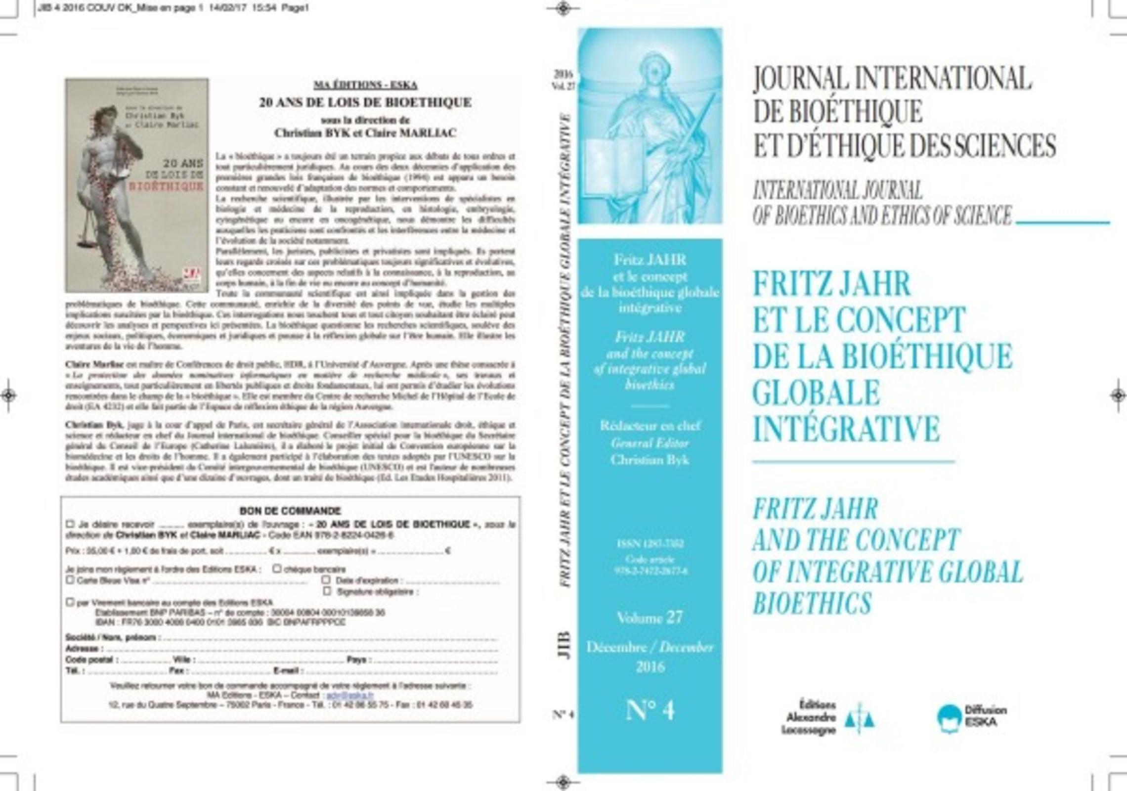 REVUE JIB VOL 27 N4 2016