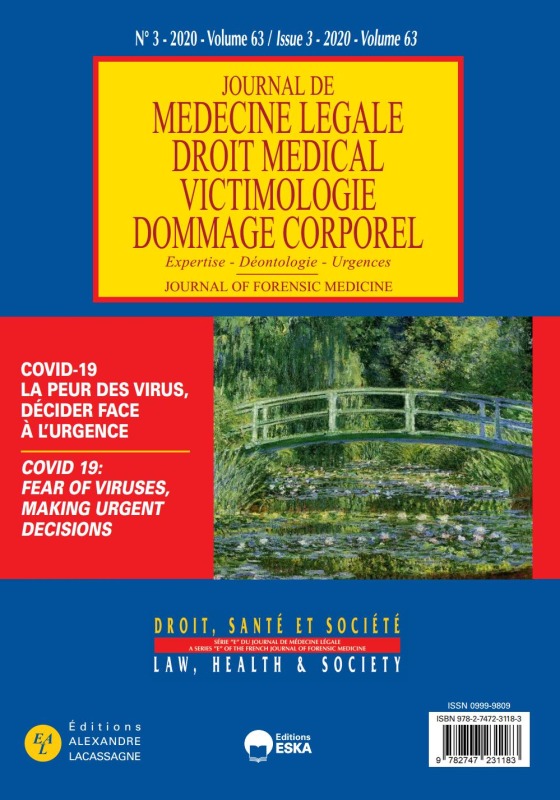 COVID-19 LA PEUR DES VIRUS, DECIDER FACE A L'URGENCE-JML 2020 N°3 VOL 63