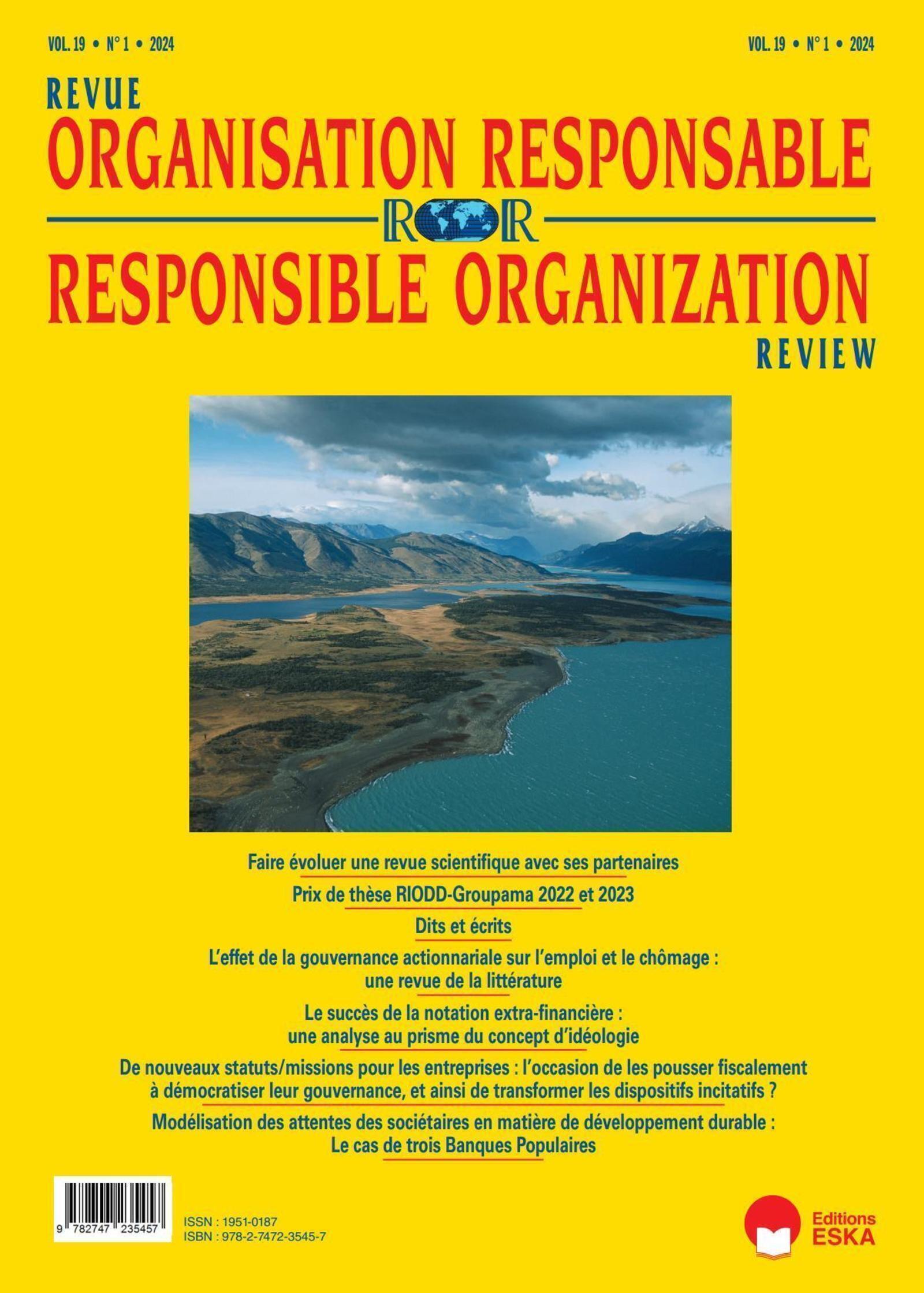 Revue de l'Organisation Responsable 1-2024